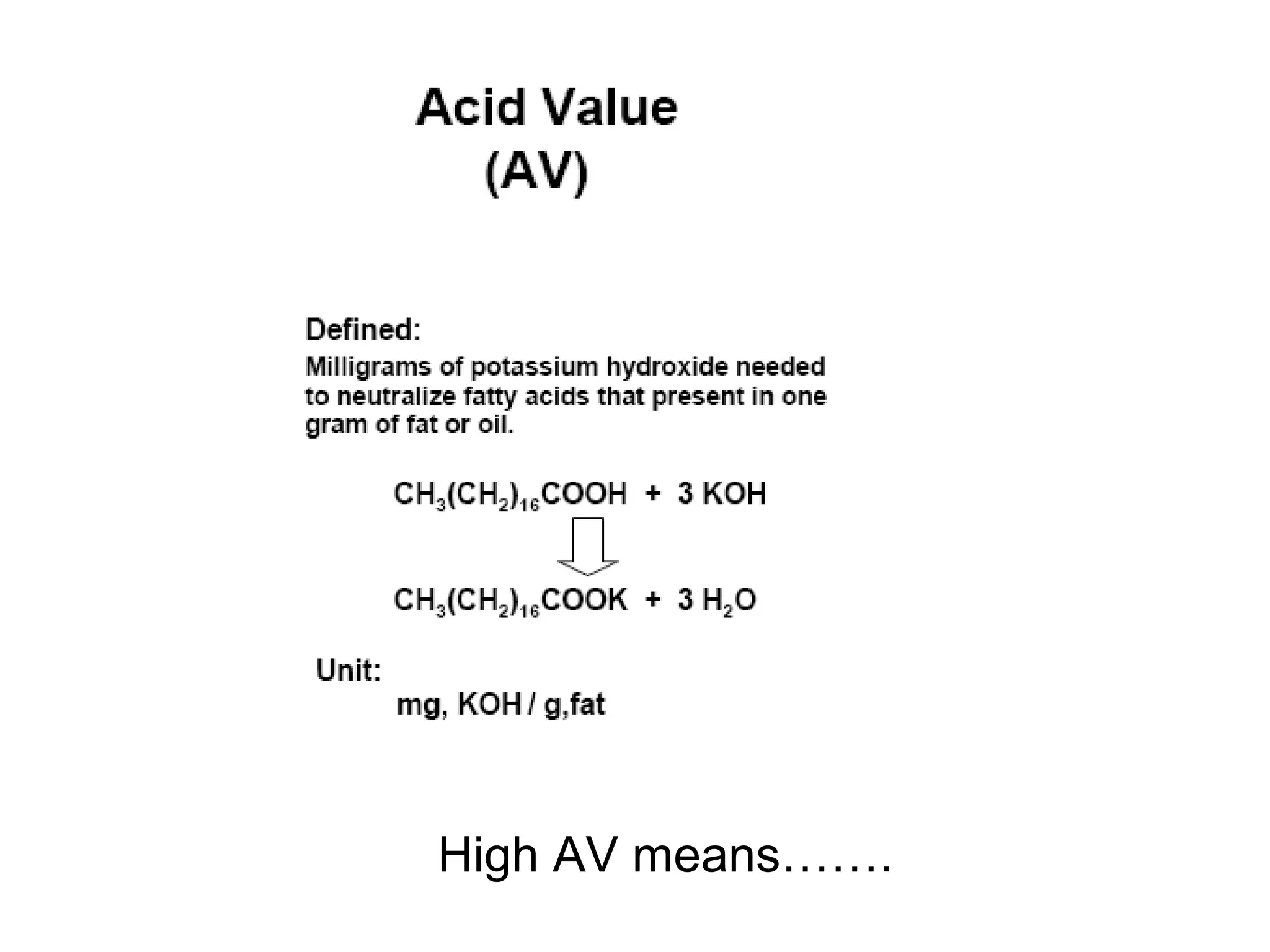 High AV means…….

 