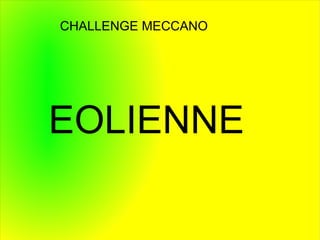 CHALLENGE MECCANO




EOLIENNE
 