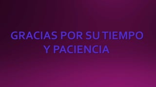 GRACIAS POR SUTIEMPO
Y PACIENCIA
 