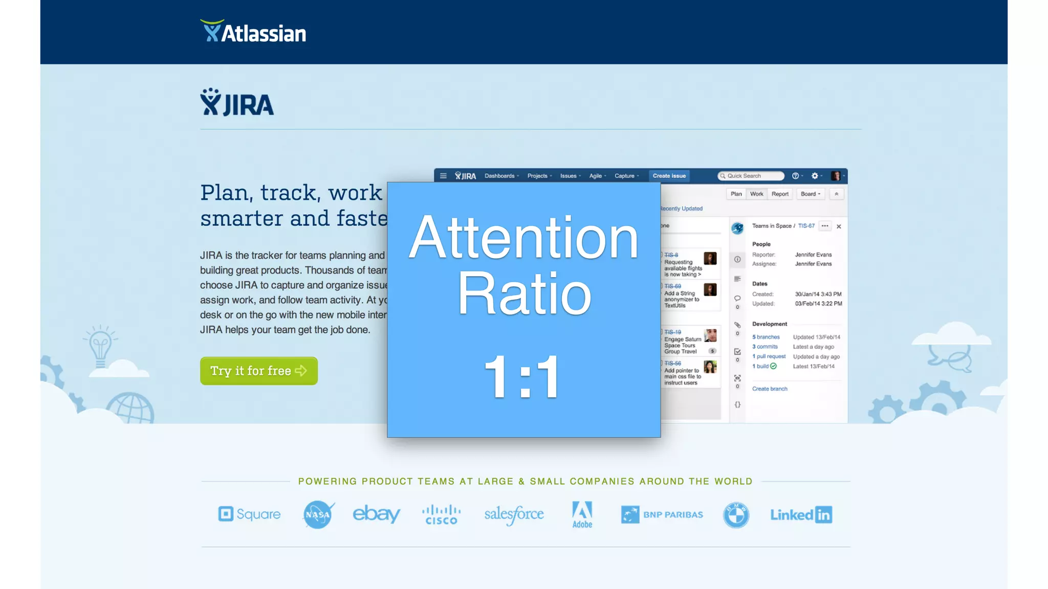 Attention
Ratio!
1:1!
 