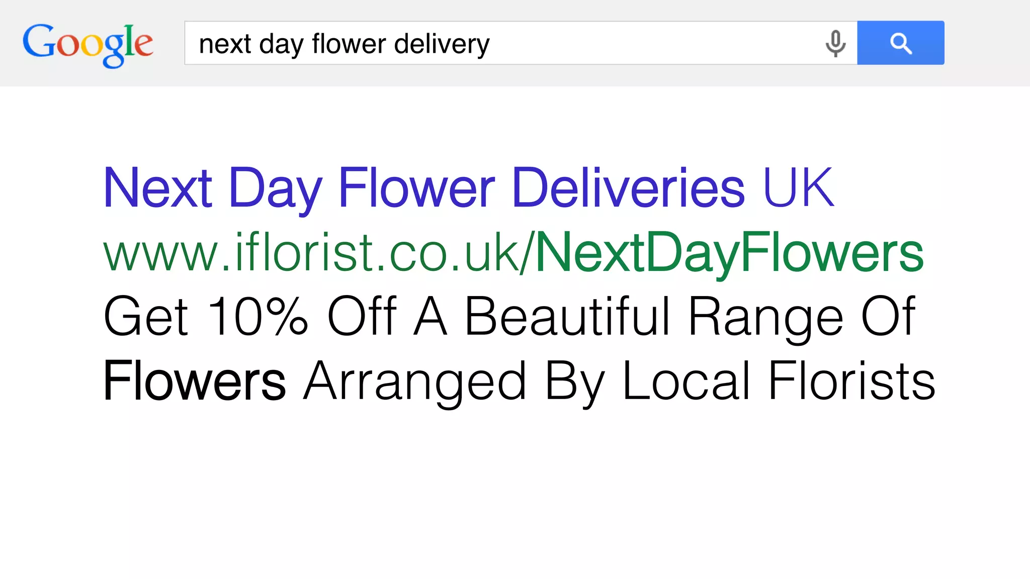 next day ﬂower delivery!
Next Day Flower Deliveries UK!
www.iﬂorist.co.uk/NextDayFlowers!
Get 10% Off A Beautiful Range Of!
Flowers Arranged By Local Florists!
 