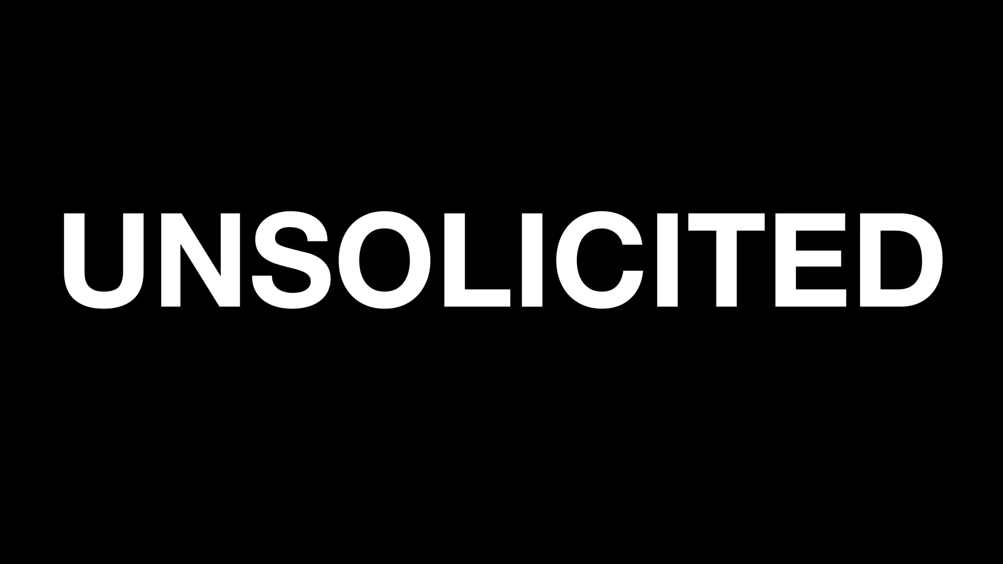 UNSOLICITED
 