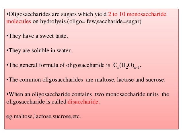 Oligo And Polysaccharides