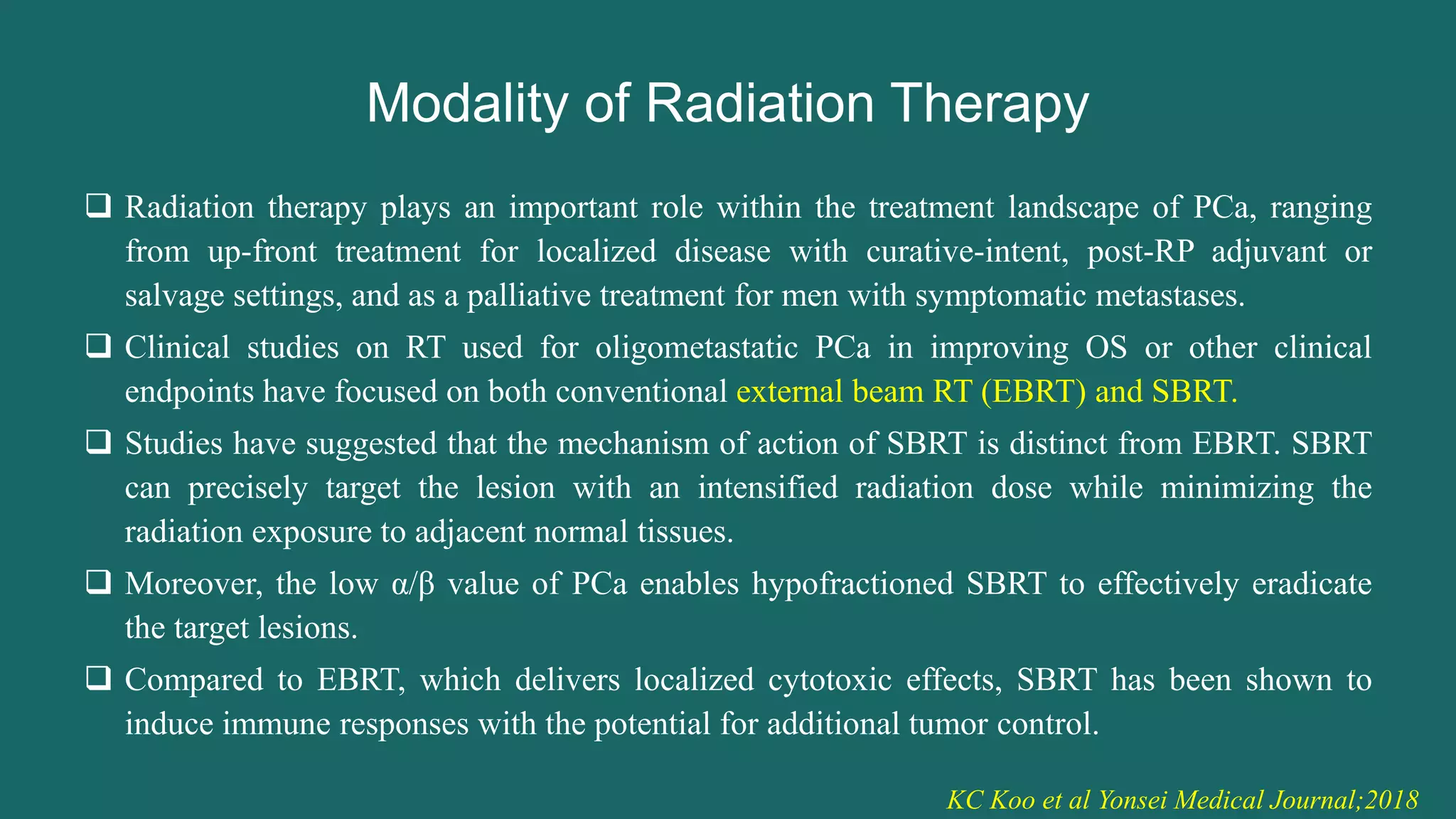 Oligometastatic prostate cancer- radiation Therapy | PPTX