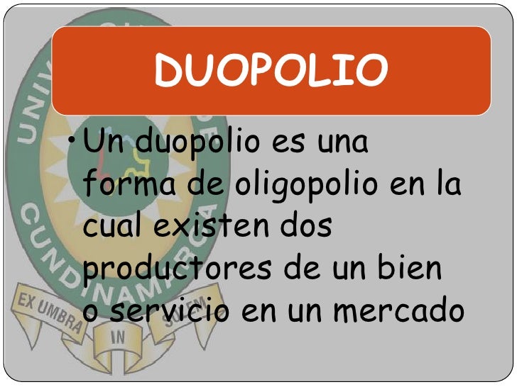 Oligopolio duopolio
