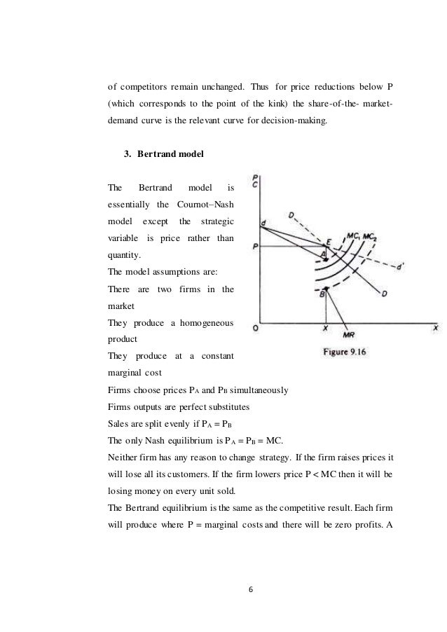 Differentiated products oligopoly examples image