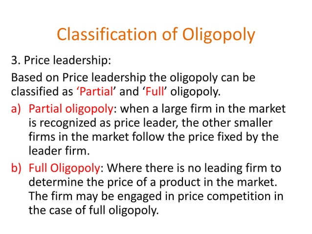 This Is Not An Oligopoly: Learn The Defining Feature - naqi846