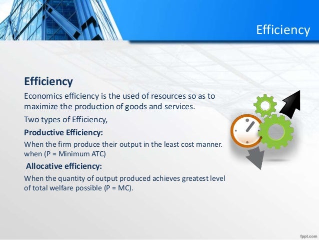 Oligopoly and Efficiency