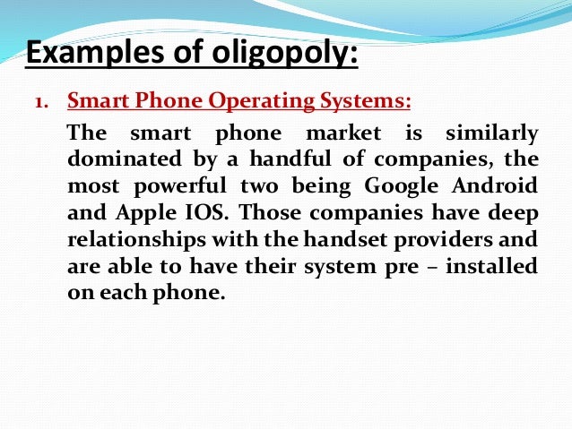 Oligopoly essay