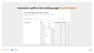 104
#BrightonSEO @olidigital
Impression uplifts & the ranking page bit.ly/DS-Report
 