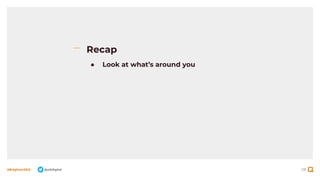 131
#BrightonSEO @olidigital
Recap
● Look at what’s around you
 