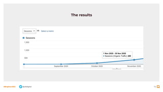 74
#BrightonSEO @olidigital
The results
 