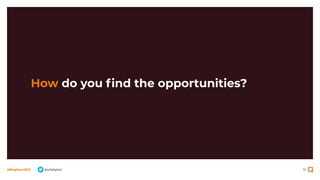 91
#BrightonSEO @olidigital
How do you ﬁnd the opportunities?
 