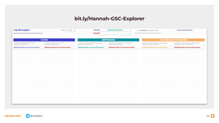 94
#BrightonSEO @olidigital
bit.ly/Hannah-GSC-Explorer
 