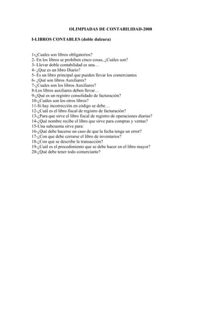 Olimpiadas De Contabilidad
