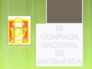 Olimpiada Nacional Escolar de matemática (ONEM 2015)