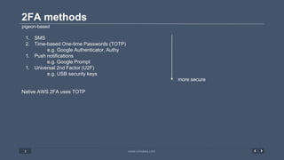 Introduction to 2FA on AWS | PPTX
