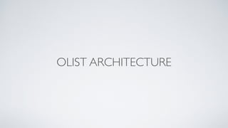 OLIST ARCHITECTURE
 