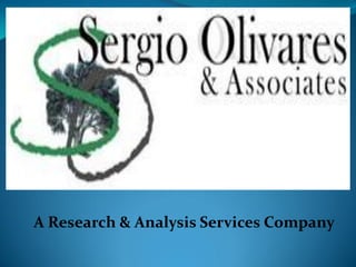 A Research & Analysis Services Company
 