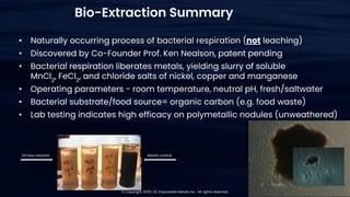 ECONOMICALLY VIABLE SELECTIVE HARVESTING & GREEN PROCESSING OF NODULES ...