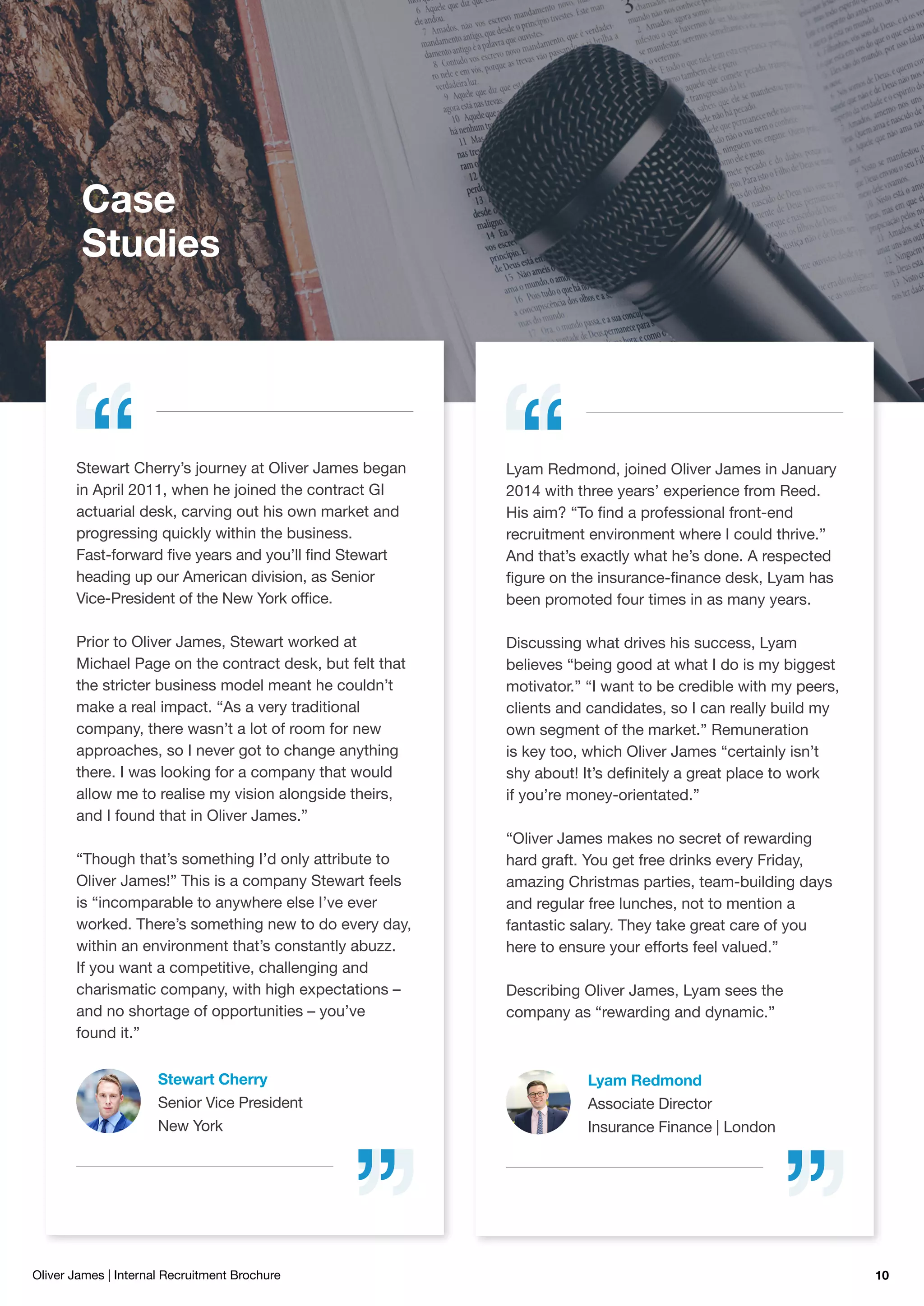 Oliver james global brochure