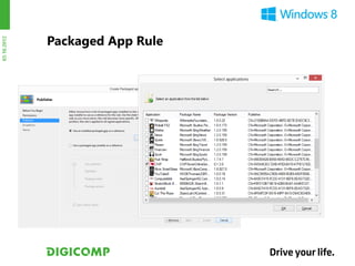 Packaged App Rule
03.10.2012
 