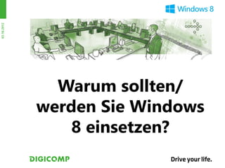 03.10.2012




               Warum sollten/
             werden Sie Windows
                 8 einsetzen?
 
