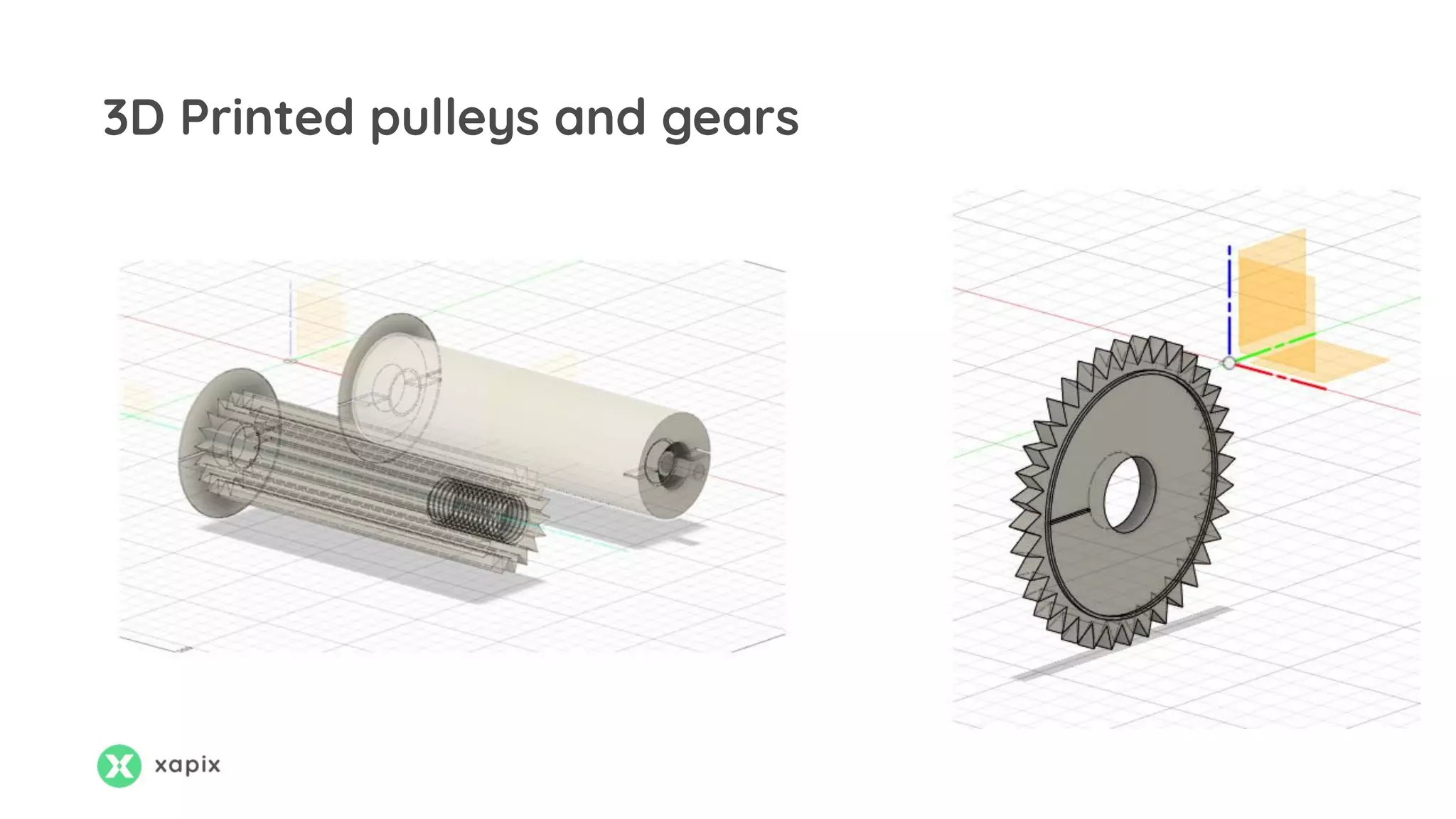3D Printed pulleys and gears