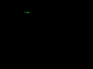 > sys
 