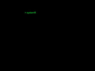 > systemR
 