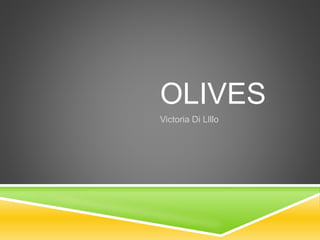OLIVES
Victoria Di Llllo
 