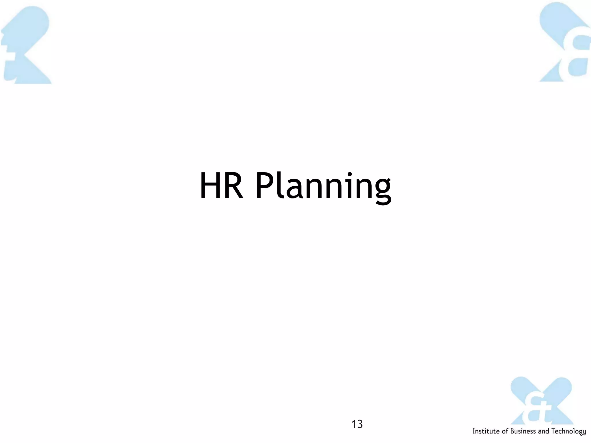 HR Planning 