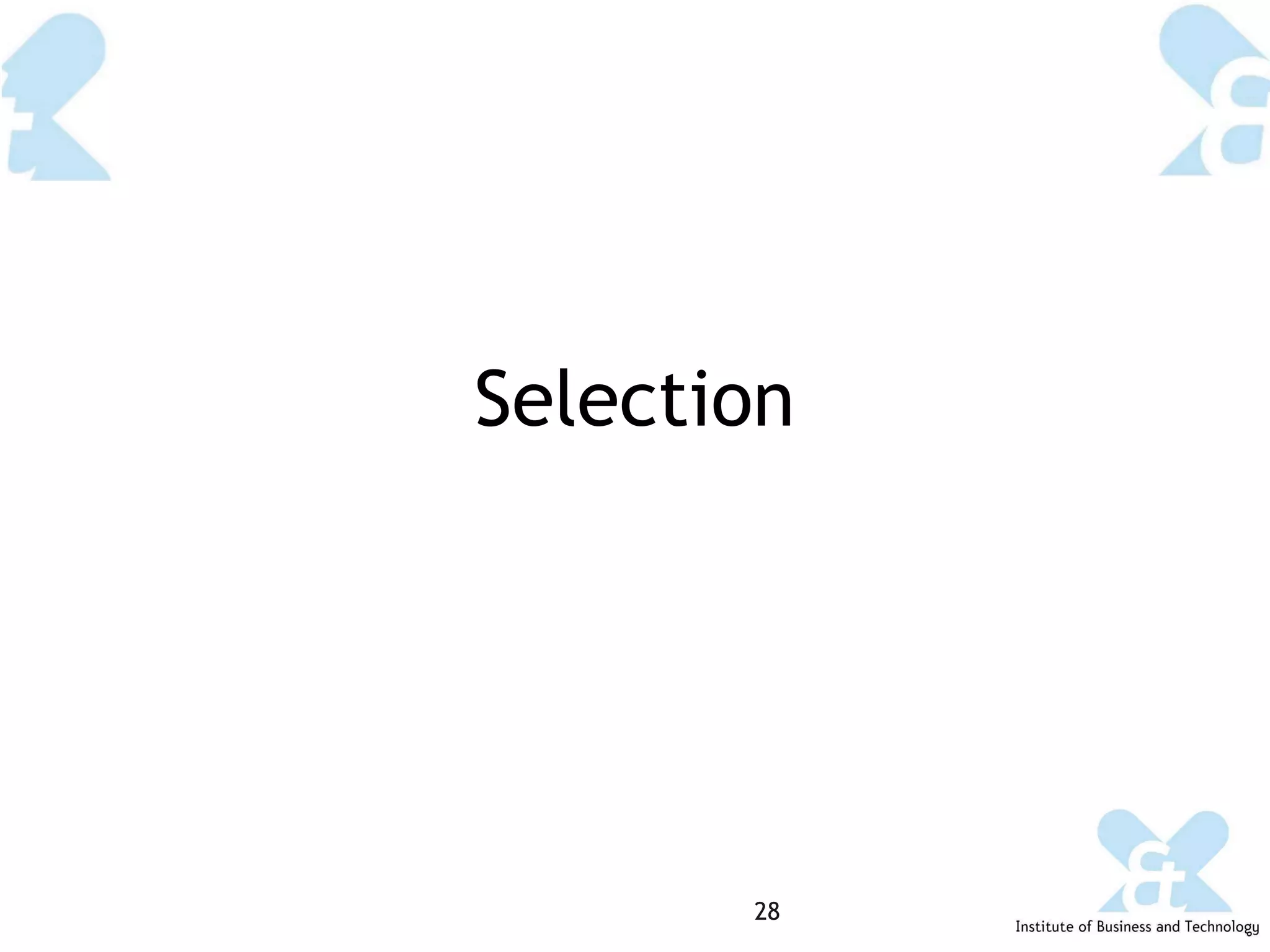 Selection 