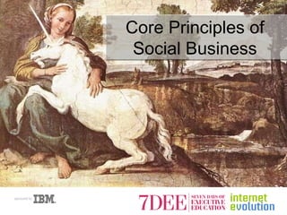 Core Principles of Social Business 