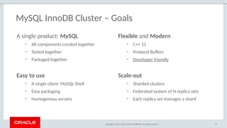 MySQL InnoDB Cluster - A complete High Availability solution for MySQL ...