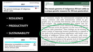 The mosaic genome of African cattle: A unique adaptive genetic resource