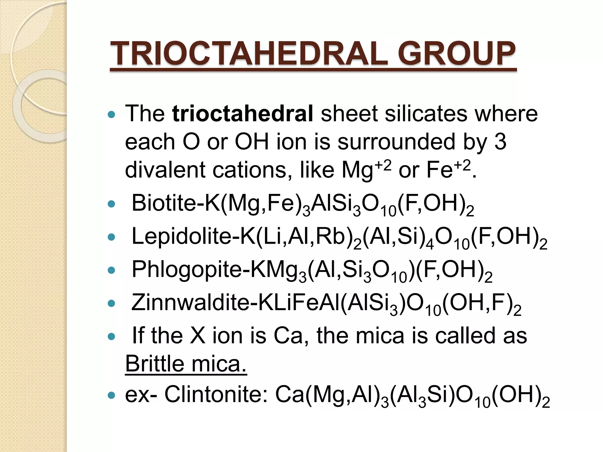 Structure of olivine and mica | PPTX
