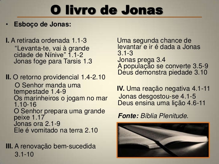 O livro de jonas O livro de jonas