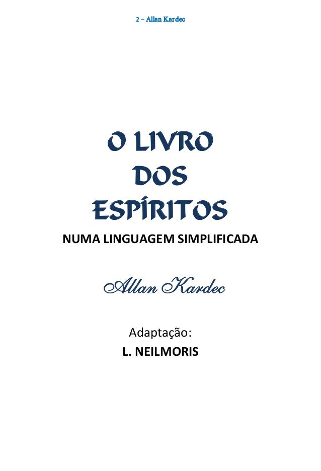 O livro dos espíritos numa linguagem simplificada