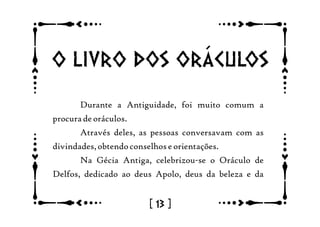 O livro dos oráculos
