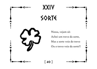 O livro dos oráculos