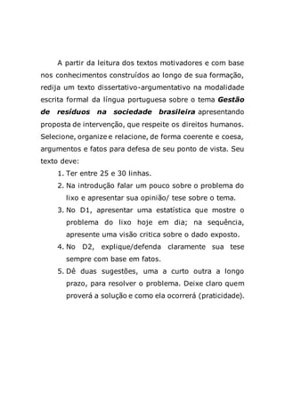 O lixo | DOCX