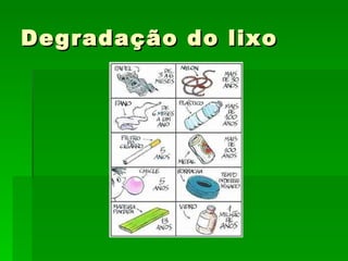 Degradação do lixo 