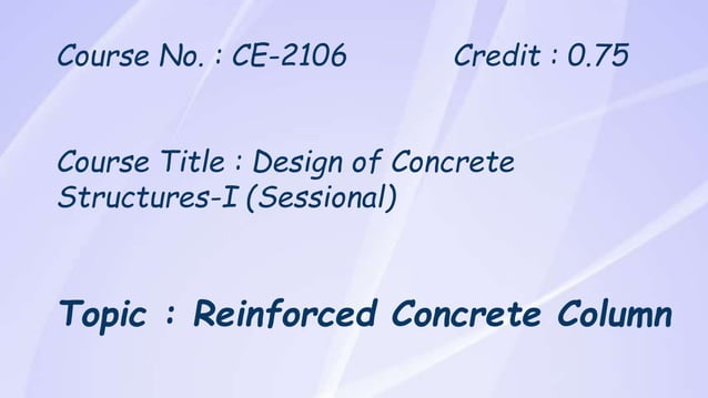 Design of concrete structure. | PPT