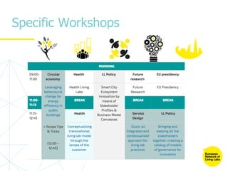 Specific Workshops
 