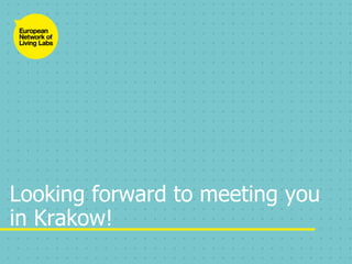 Looking forward to meeting you
in Krakow!
 
