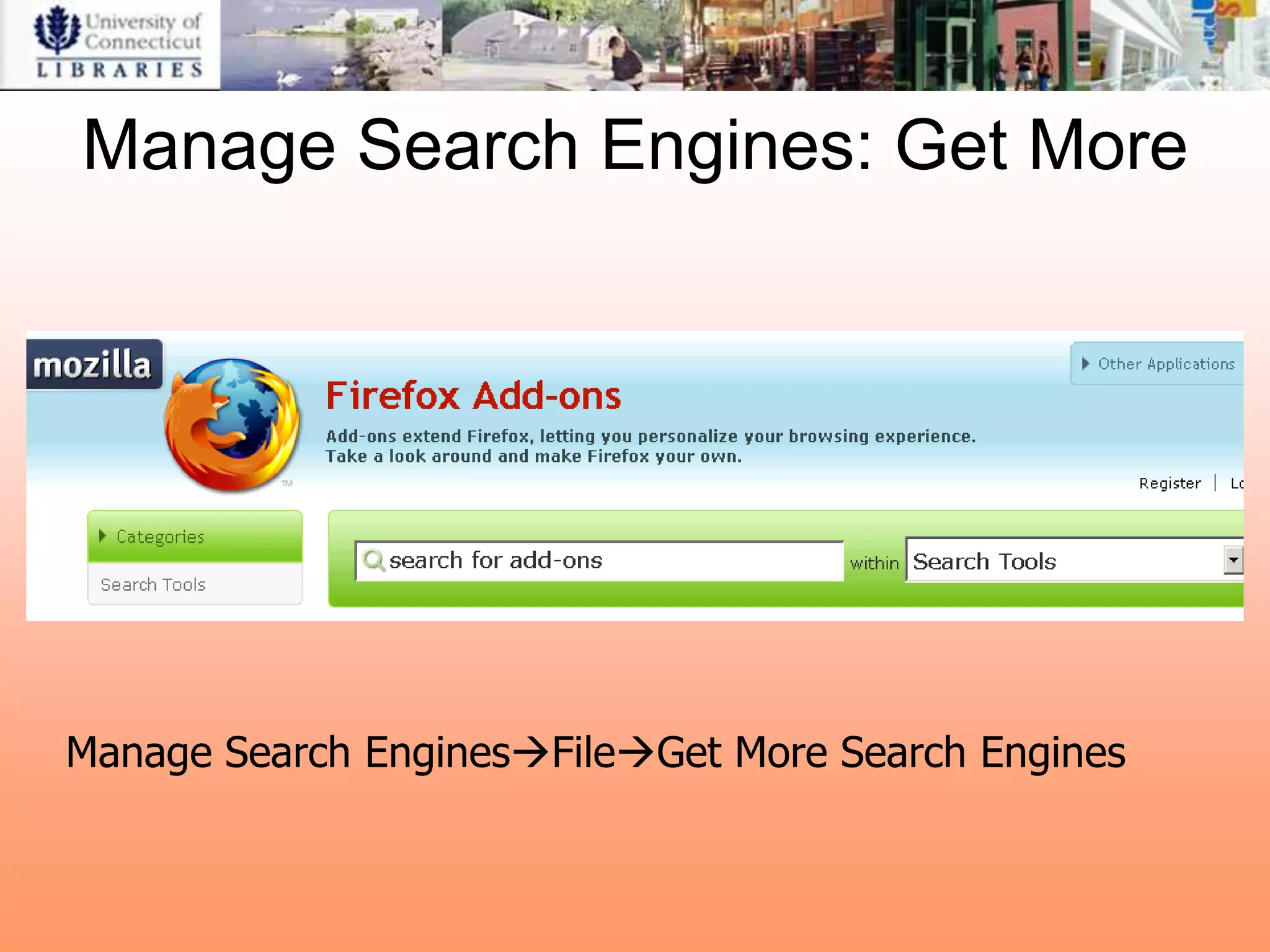 Manage Search Engines: Get More




Manage Search EnginesFileGet More Search Engines
 