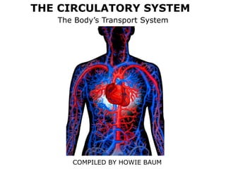 THE CIRCULATORY SYSTEM
The Body’s Transport System
COMPILED BY HOWIE BAUM
 