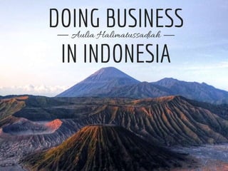 Doing business in indonesia