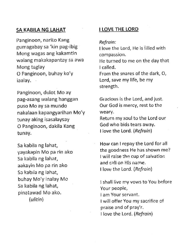 LENTEN SONGS PDF